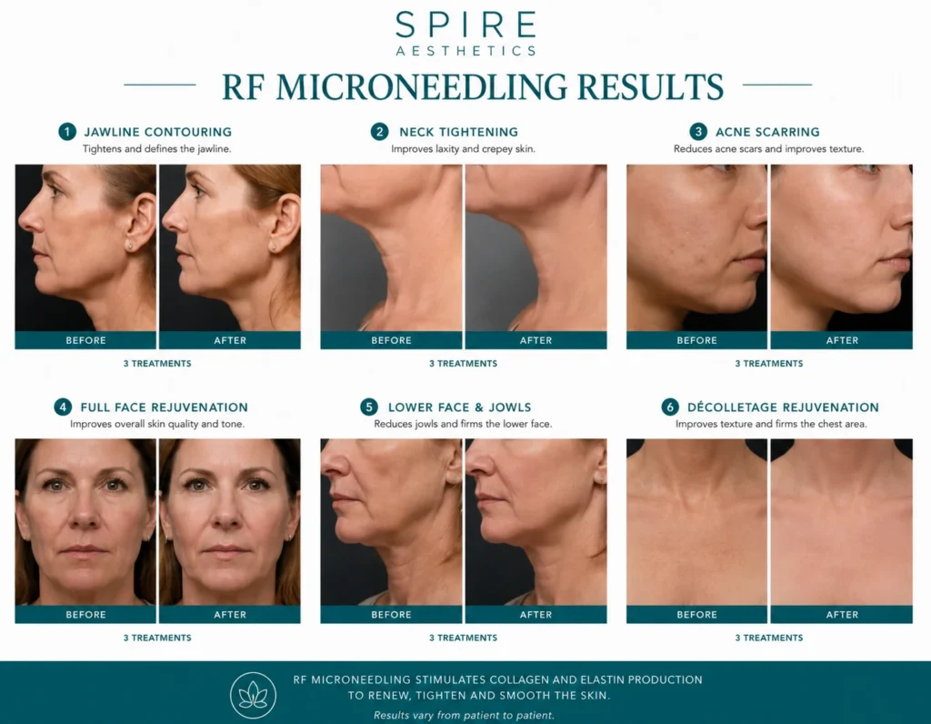 RF Microneedling Skin tightening Luton results