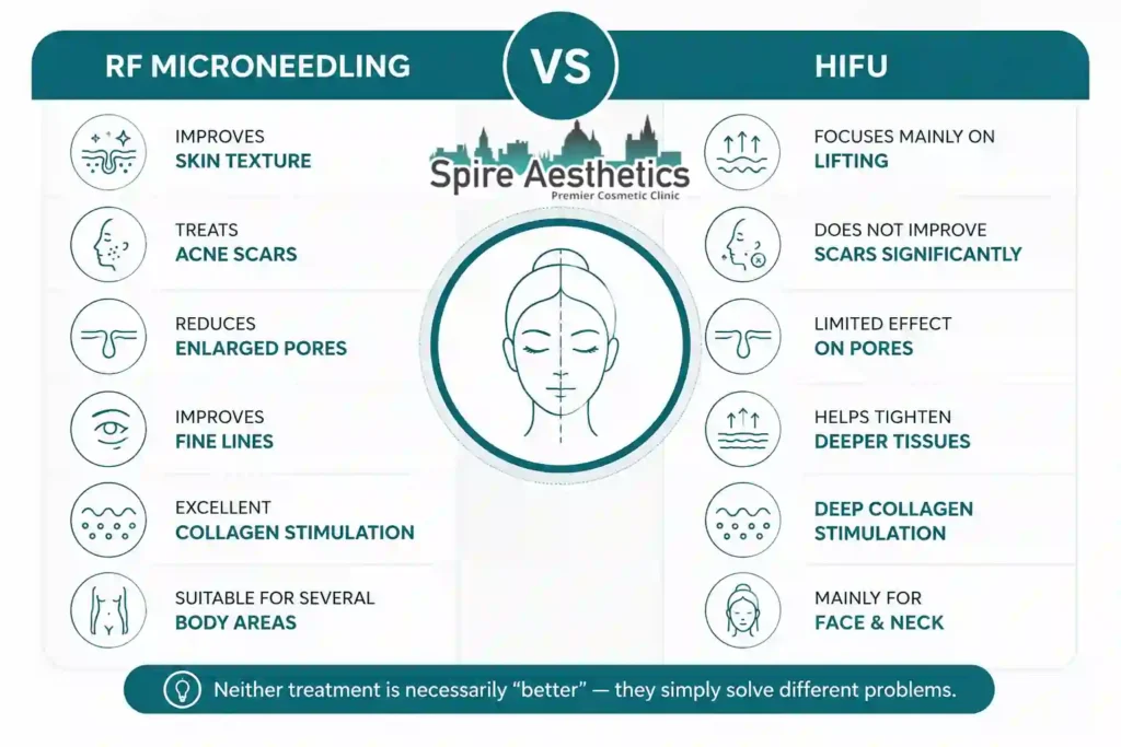 RF Microneedling vs HIFU: Which Treatment Gives Better Results Luton?